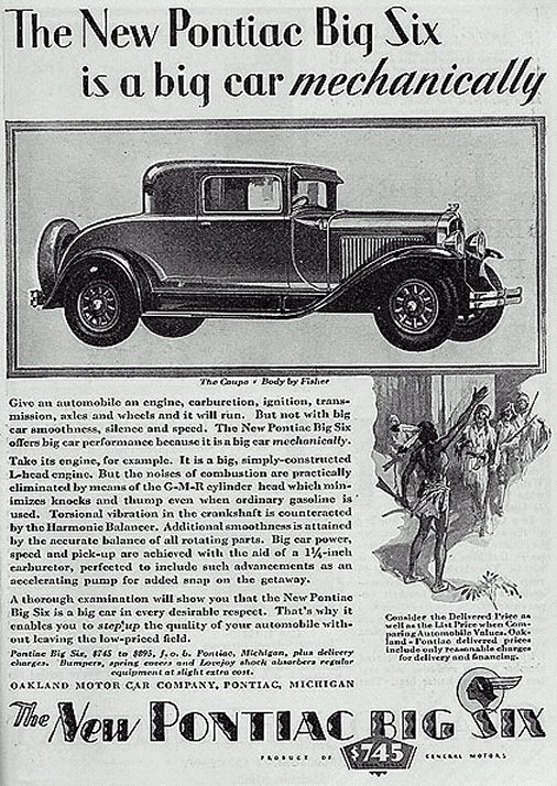 1926 Pontiac Auto Advertising